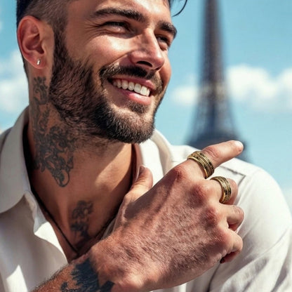 Anneau homme | Alliance « Inlay Ring »