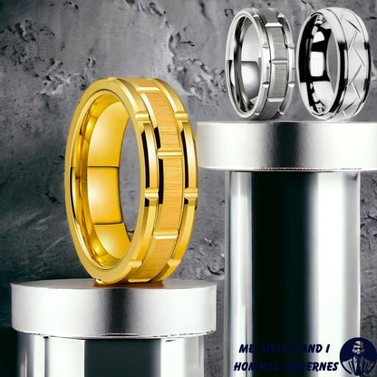 Bague homme- DRAGONS CELTIQUES ™ |Superbe bagues  couleur unies