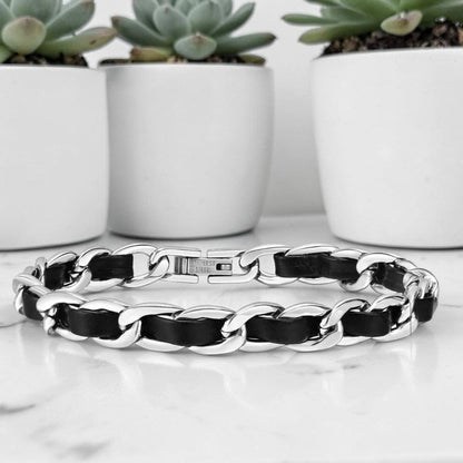 Bracelet homme, "L'Épicentre" | Élégance Polyvalente