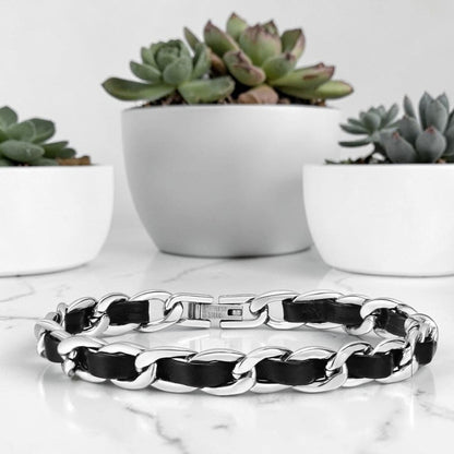 Bracelet homme, "L'Épicentre" | Élégance Polyvalente