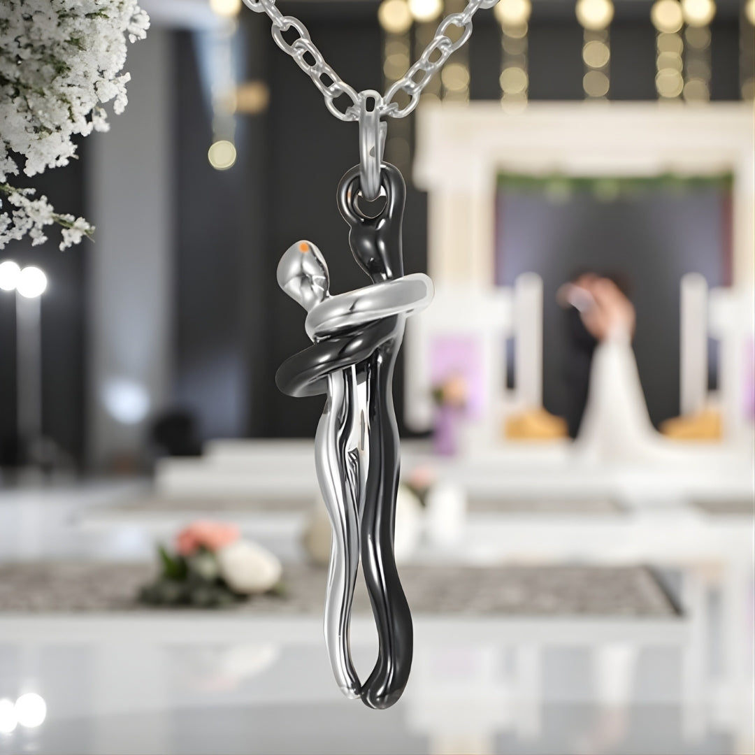 Collier homme, collier femme, pendentif COUPLE AMOUREUX | l'amour à porter
