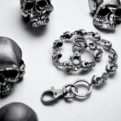 CHAINE SKULLUS ™ ; Chaîne de pantalon crânes multiples