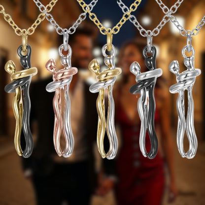 Collier homme- collier femme- pendentif COUPLE AMOUREUX  : l'amour à porter