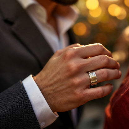 Bague couple | fiançailles ou promesse d amour « Étoiles Filantes »
