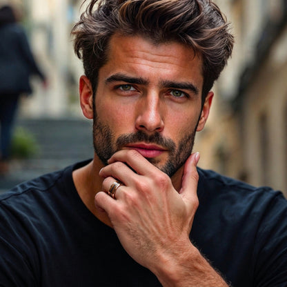 Bague pour homme | « tonneau de whisky »