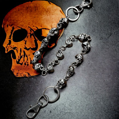 CHAINE SKULLUS ™ ; Chaîne de pantalon crânes multiples