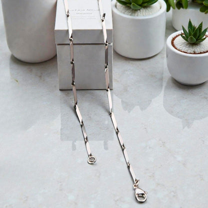 Chaine homme  maillons allongés| Intemporel