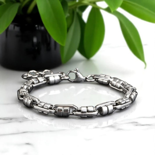 Bracelet hommes-ROUND LINKS™ ;  L'élégance masculine à votre poignet