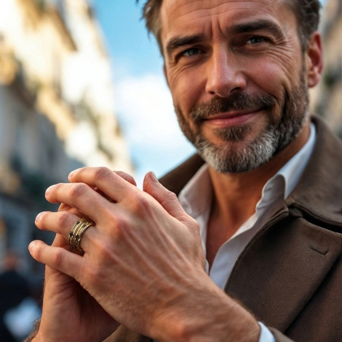 Anneau homme | Alliance « Inlay Ring »