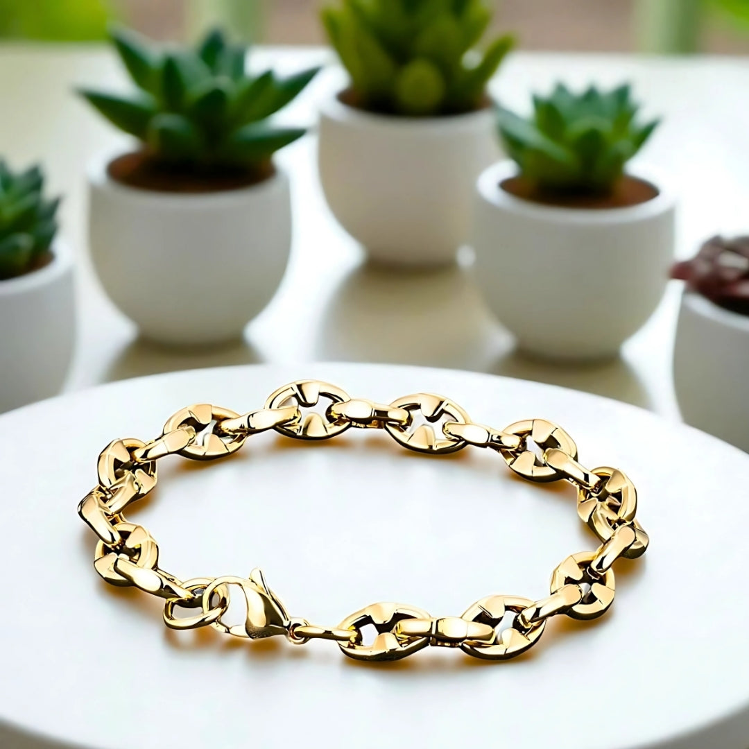 BRACELET-HOMME-LOCOBATO-DORÉ-COULEUR-PRSENTATION-PLANTES SUCCULANTES