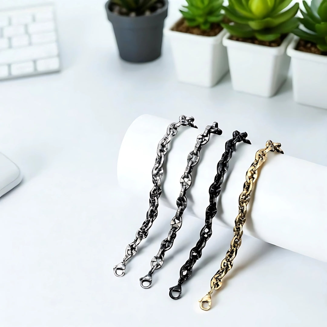 BRACELET-HOMME-LOCOBATO-QUATRE-COULEUR-PLEINE-LONGUEUR-PRÉSENTATION-PLANTES SUCCULENTES