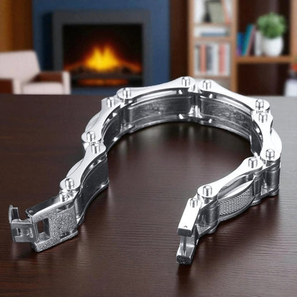 BRACELET HOMME TENDANCE MASCUMODE argent fermoir maison confortable
