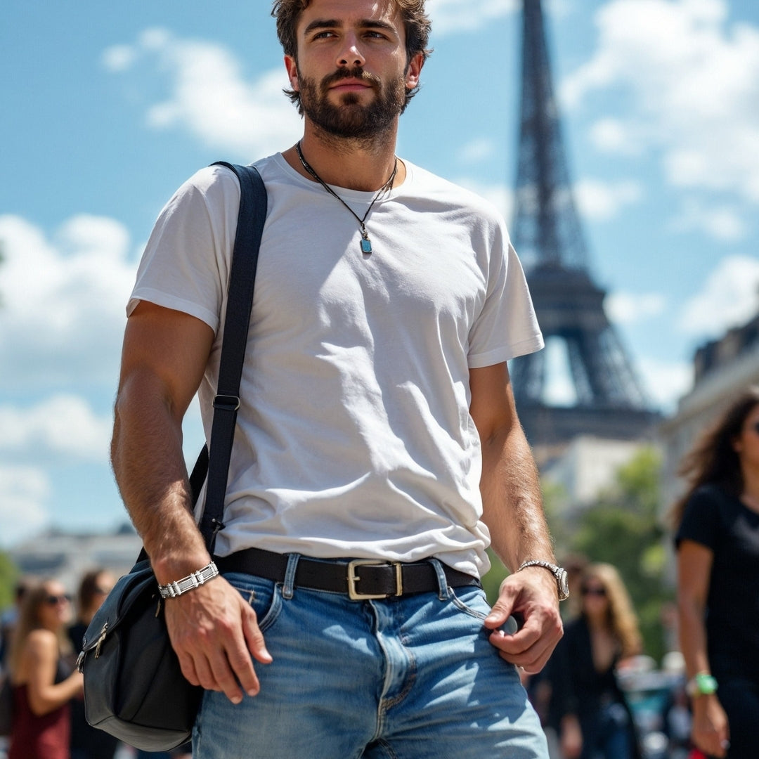BRACELET HOMME TENDANCE MASCUMODE argent look casual Paris