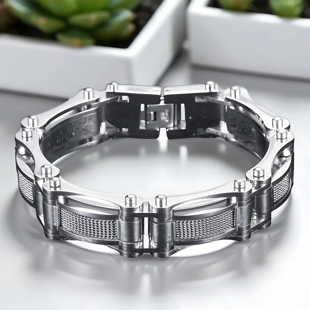 BRACELET HOMME TENDANCE MASCUMODE argent plantes 