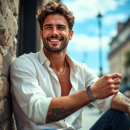 BRACELET HOMME TENDANCE rue Paris homme élégant confortable