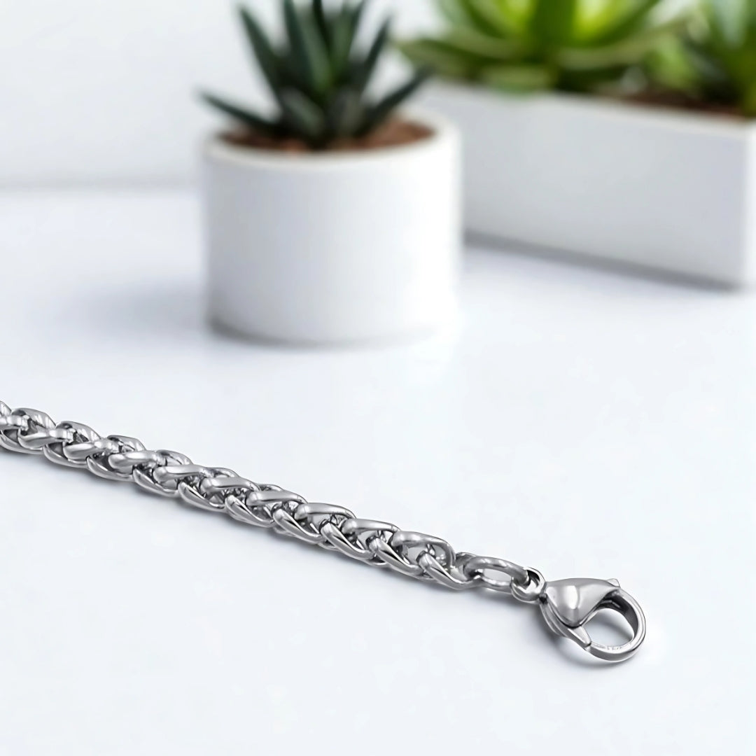 BRacelet homme- SINGAP™ presentation table blanche fermoir