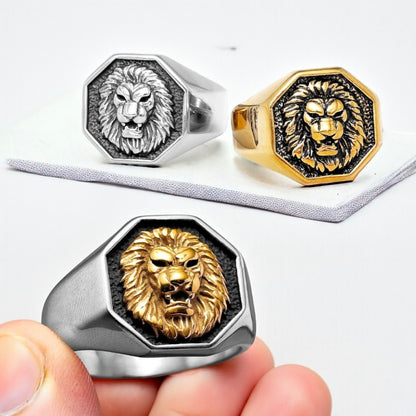 Bague homme LION RING™ trois variantes