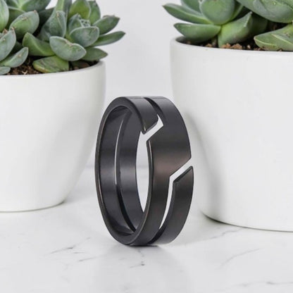 Bague homme L'Anneau Nexus variante noire