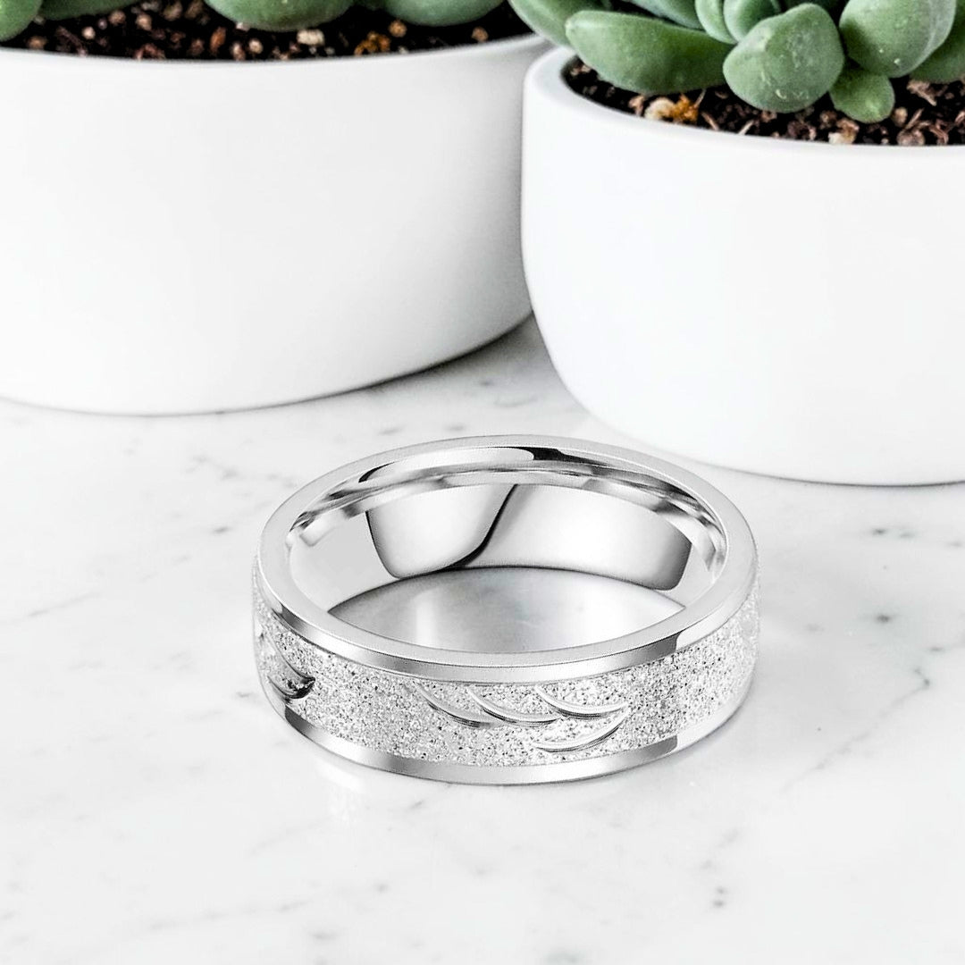 Bague pour homme L'Anneau Boréal variante argent