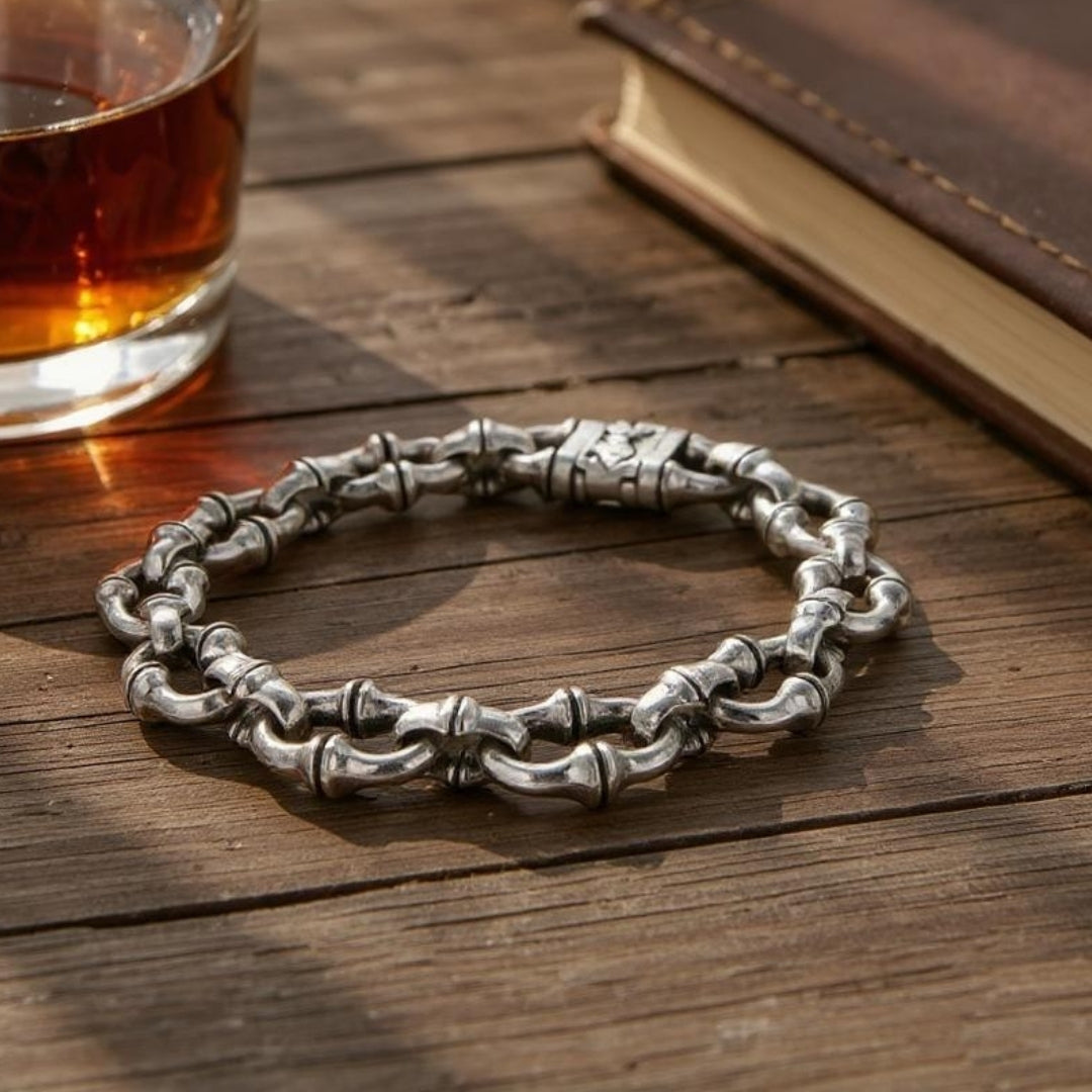 Bracelet Homme HORSESHOES table antique livre whiskey