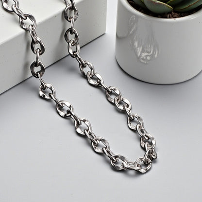Bracelet Homme Maillon Cheval argent presentation details 7 mm