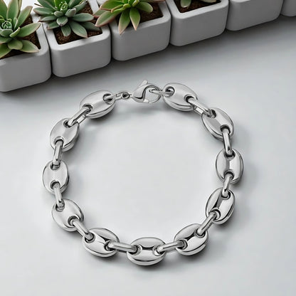 Bracelet homme- OVAL LINKS™ variante argent