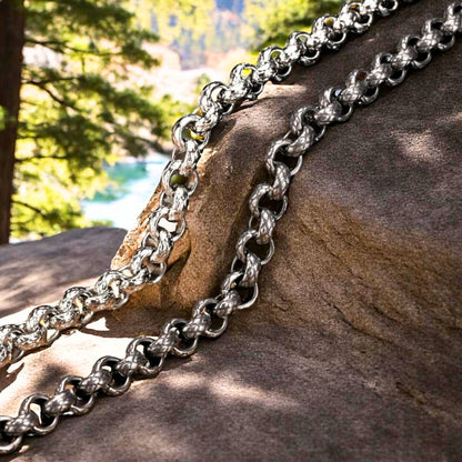 Bracelet_homme_BELCHER_motif_serpent  noir argent rocher 