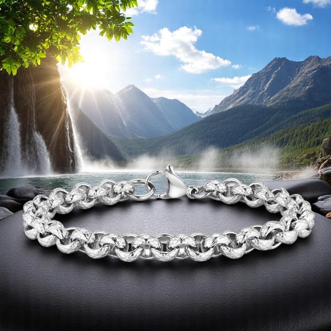 Bracelet_homme_BELCHER_motif_serpent variante argen