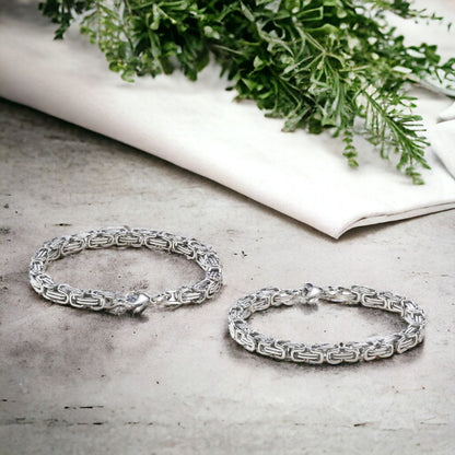 Bracelet homme BYZANTINE I ™ argent table beton 