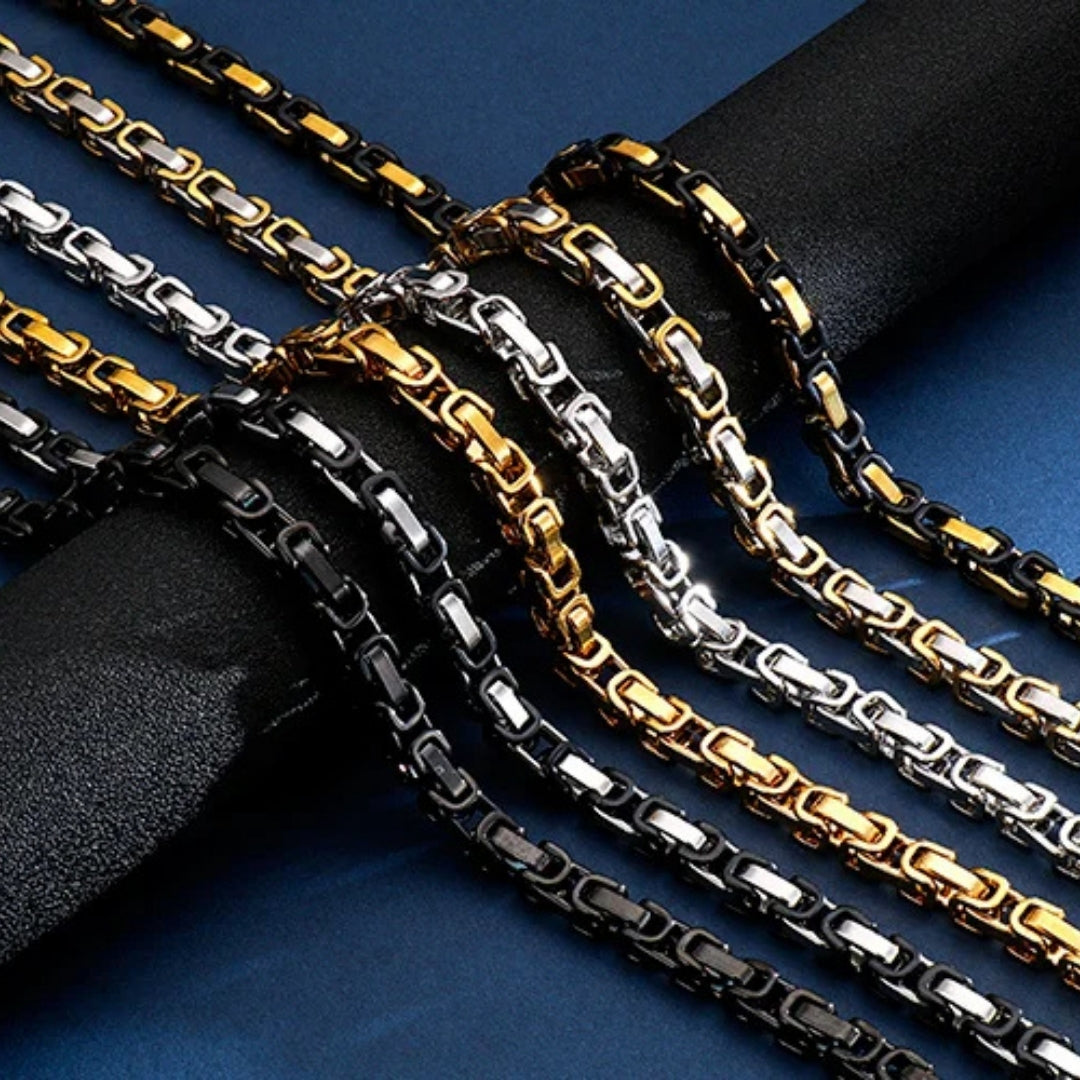 Bracelet homme BYZANTIN EMPEREUR™ variantes table bleue coussin