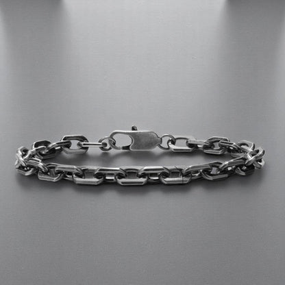Bracelet homme CHAINE DB II™ variante argent ancien