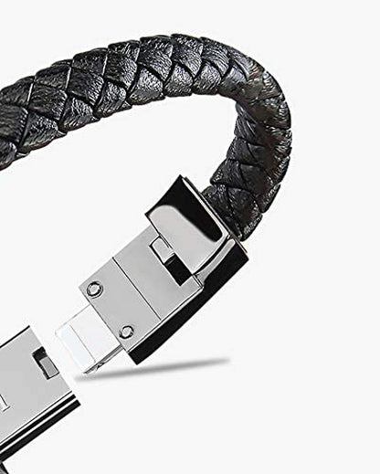 Bracelet homme CONNECTÉ™ noir fermoir details