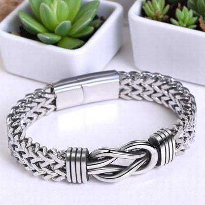 Bracelet homme INFINOTO KNOTO™ variante argent