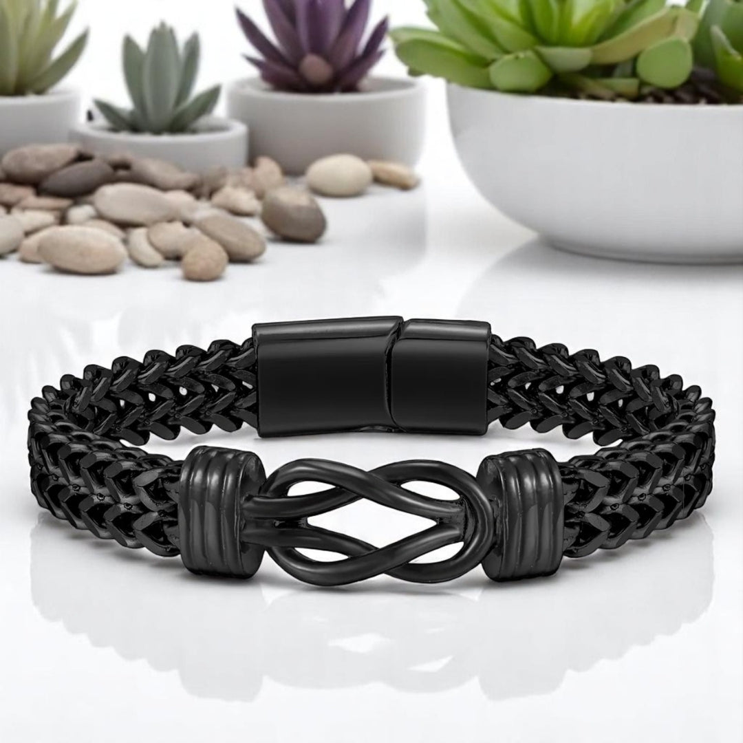 Bracelet homme INFINOTO KNOTO™ variante noir