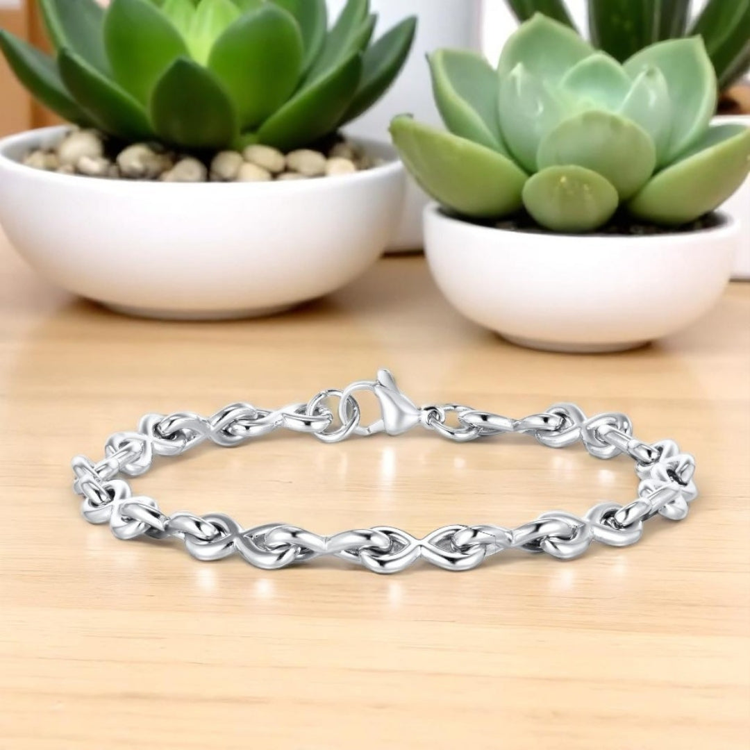 Bracelet homme NŒUD INFINITO™ table plantes 