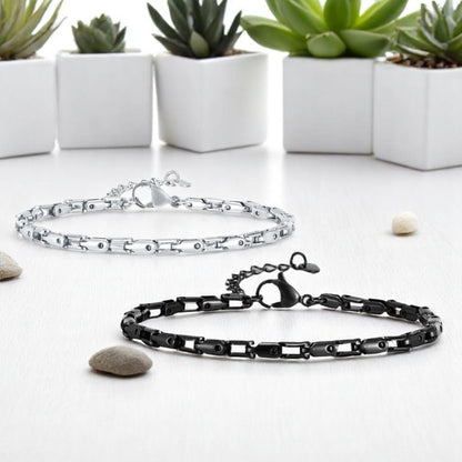 Bracelet homme OPEN LINK™ deux variantes table marbre