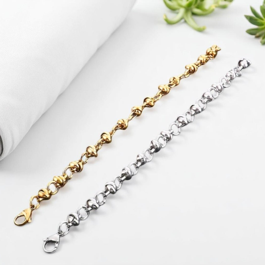 Bracelet homme RING IN RING™ argent doe presentation longueur