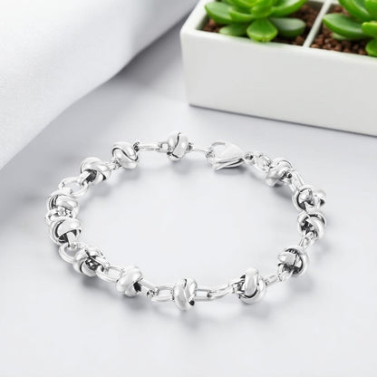 Bracelet homme RING IN RING™ variante argente