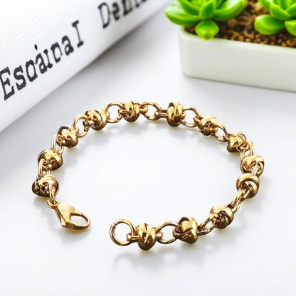 Bracelet homme RING IN RING™ variante doree