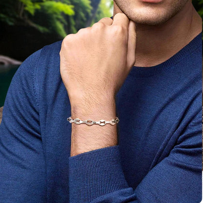 Bracelet homme ROMBOS™ chandail bleu