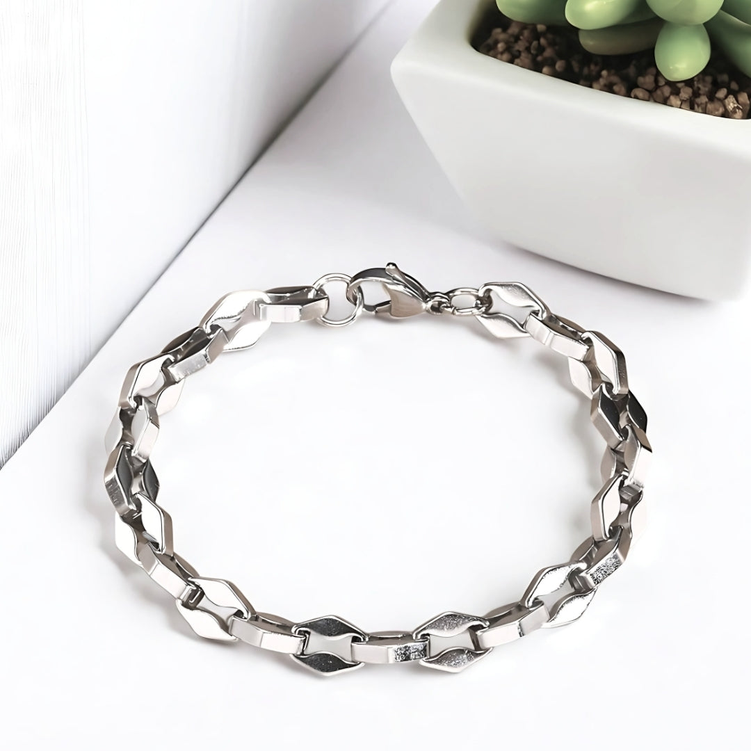 Bracelet homme ROMBOS™ table blanche