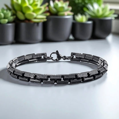 Bracelet homme TRACK LINK™ variante noire