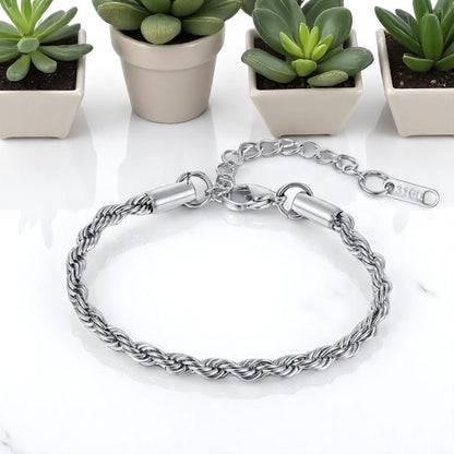 Bracelet homme TWISTED ROPE II™ argent variante 