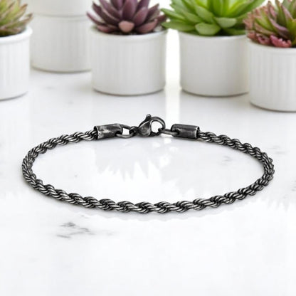 Bracelet homme TWISTED ROPE™ variantes 4mm 