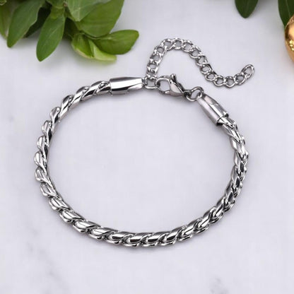 Bracelet homme TWISTED SNAKE™ variante argent 