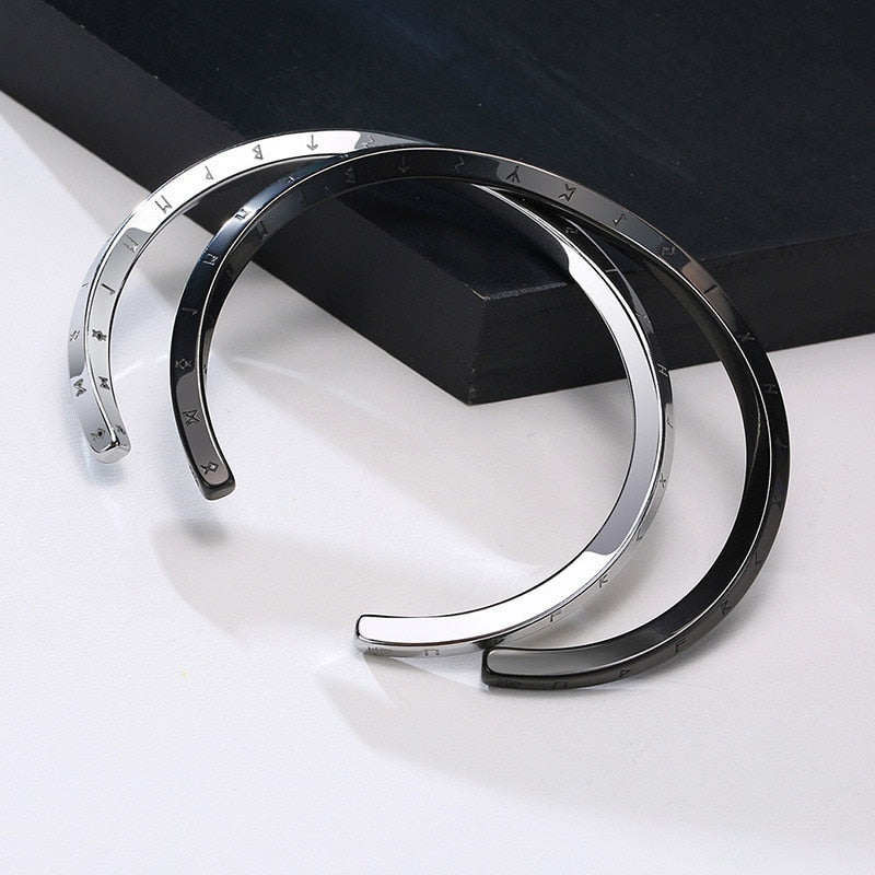 Bracelet homme VORKY™ argent noir table blanche noir
