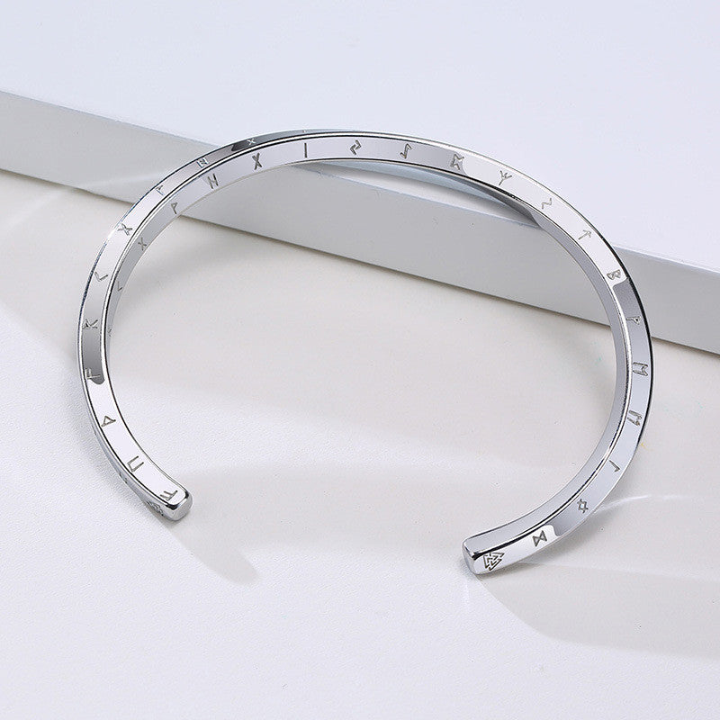 Bracelet homme VORKY™ argent table blanche