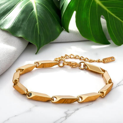 Bracelet homme WAVE LINKS II™ dore variante