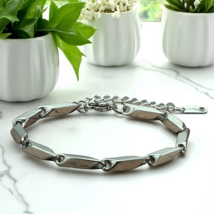 Bracelet homme WAVE LINKS II™ variante argent