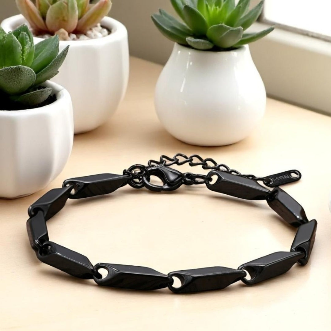 Bracelet homme WAVE LINKS II™ variante noir